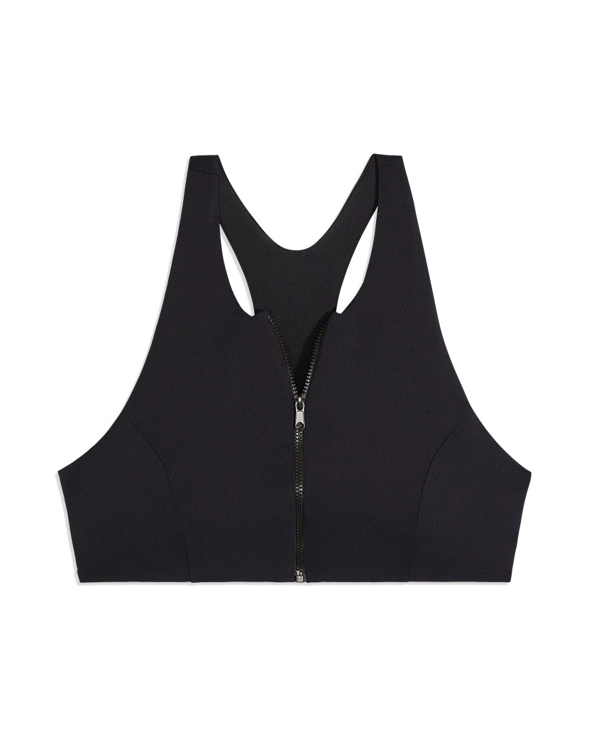 Zip Bikini Top: Racebaan Ready, Zomer Vibes, Flitsend in de Zon!